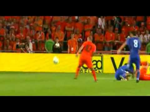 Wesley Sneijder Goal - Netherlands 3-0 San Marino - Euro 2012 - 2/9/11