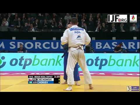 Judo 2016 Grand Prix Samsun: Ciechomski (POL) - Choriev (UZB) [-90kg] bronze
