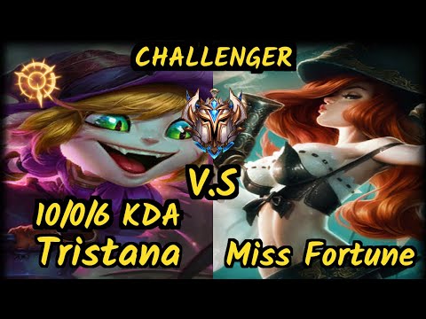 SPY Kobbe (TRISTANA) vs MISS FORTUNE - 10/0/6 KDA BOTTOM ADC CHALLENGER GAMEPLAY - EUW