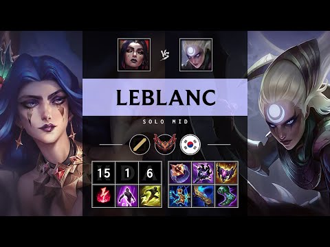 LeBlanc Mid vs Diana - KR Grandmaster Patch 25.21