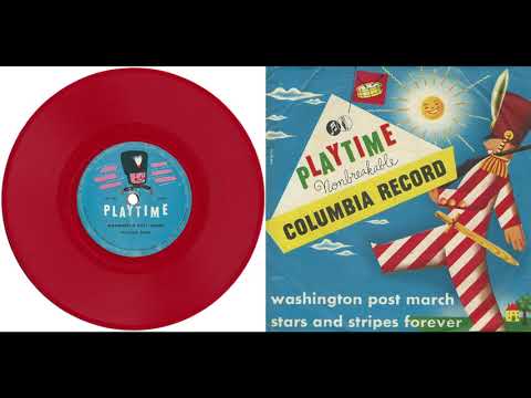 Columbia Playtime 78RPM 308PV 1948 WASHINGTON POST MARCH STARS AND STRIPES FOREVER