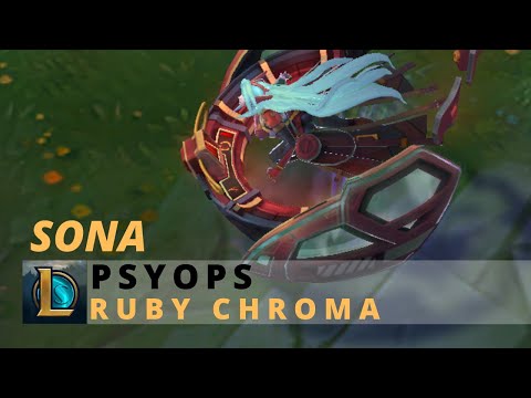 PsyOps Sona Ruby Chroma - League Of Legends