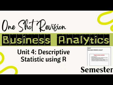 One Shot Revision l Unit 5 Predictive Textual Analysis l Business Analytics l Semester 6 l DU l