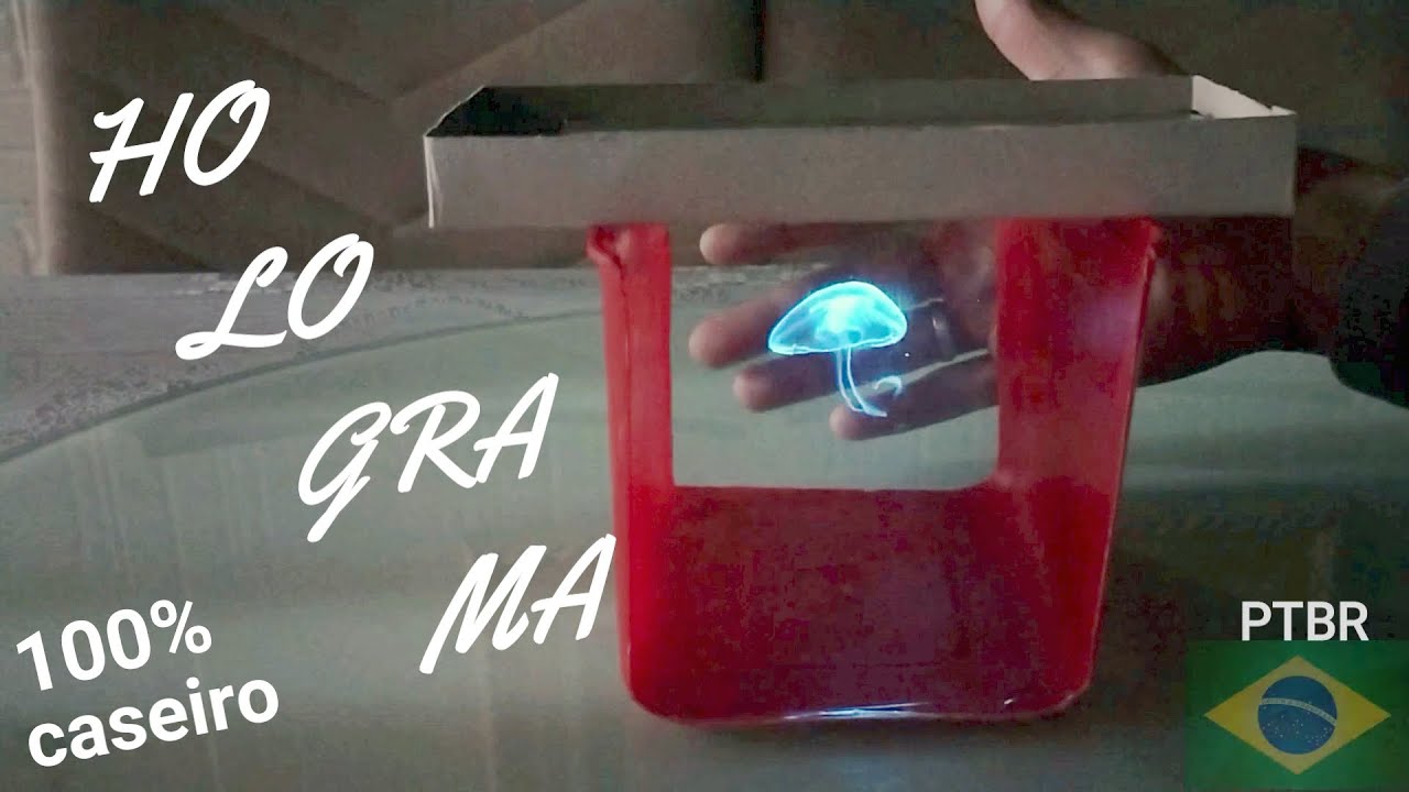 HOLOGRAMA com materiais caseiros!!! Como fazer um holograma / explicação