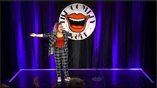 MCing charity gig at the Comedy Store