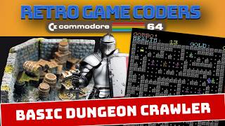 Building a C64 Dungeon Roguelike Game (Commodore BASIC programming tutorial part 7)