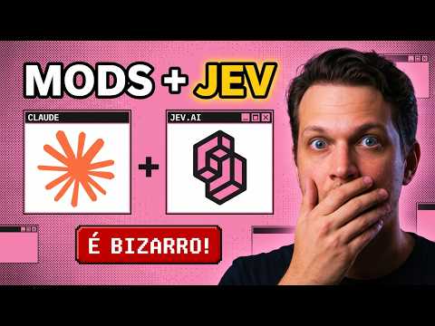Coloquei o Jev nos mods do Claude Code e é ABSURDO! (entreguei os prompts)