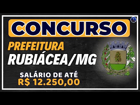 🚨 PREFEITURA DE RUBIÁCEA SP, concurso com 15 vagas.