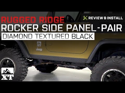 Jeep Wrangler Rugged Ridge Rocker Side Panel - Pair (1997-2006 TJ) Review & Install