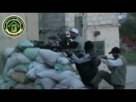 انتشار عناصر كتيبة البراء في مدينة دوما في ريف دمشق للتصدي لمحاولة قوات النظام اقتحام المدينة