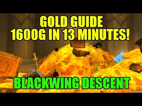 WoW Gold Guide - Blackwing Descent Heroic 25 Farm Solo - ~1590 gold per run!(~13 minutes)