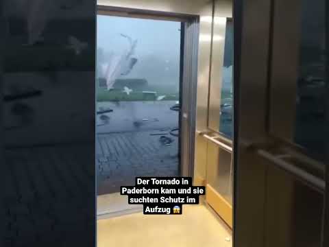 Der Gewaltige Tornado von Paderborn 2022 - Schutz im Aufzug gesucht