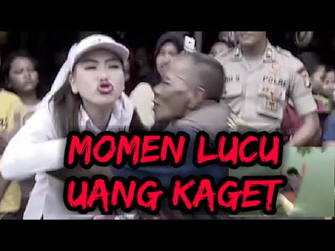MOMEN LUCU UANG KAGET DARI MAU DICIUM SAMPAI?