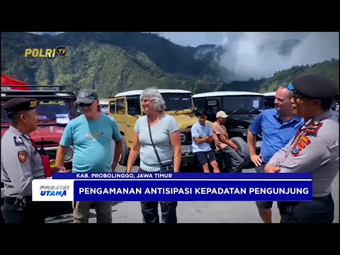 POLRES PROBOLINGGO MELAKUKAN PENGAMANAN WISATAWAN DI BROMO SAAT LIBUR NATARU