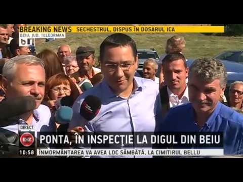 Ponta, in inspectie la Beiu