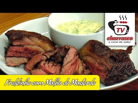 Receita de Fraldinha com Molho de Mostarda - Tv Churrasco