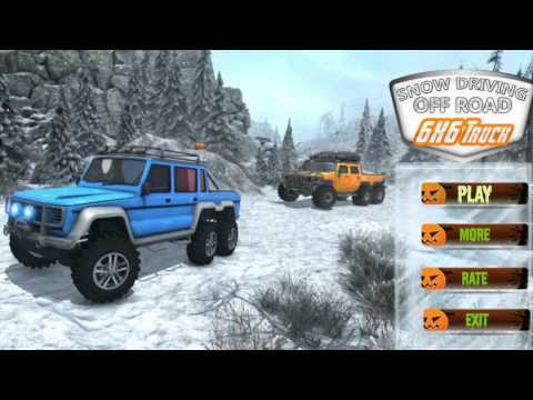 Snow Driving Offroad 6x6 Truck - E05, Android GamePlay HD