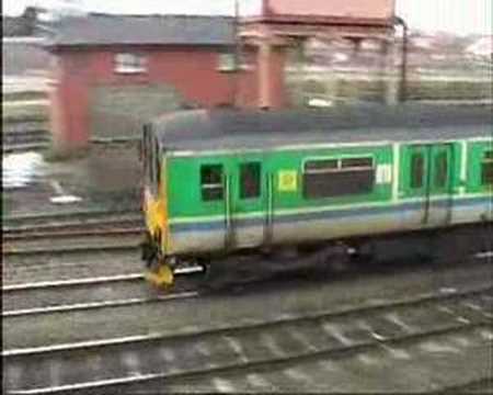 Class 150 DMU arriving Kidderminster