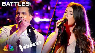 Carlos Rising vs. Grace West on Randy Travis&#39; &quot;I Told You So&quot; | The Voice Battles | NBC