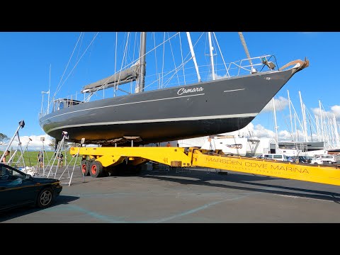 Haul Out Time (Ep. 21) | What it's like hauling out an 80ft sailing yacht | 1 week maintenance mania