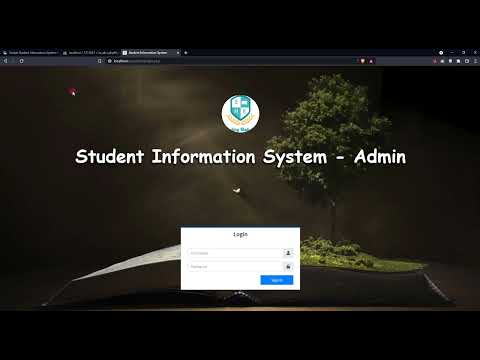Simple Student Information System in PHP DEMO
