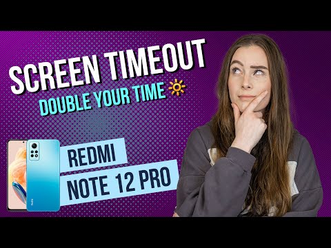 Xiaomi Redmi Note 12 Pro - How to change Screen Timeout • 📱 • 🔆 • ⏱ • Tutorial