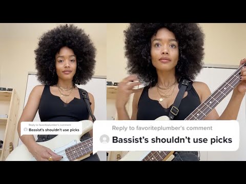 "Bassist's Shouldn't Use Picks" [April Kae Bass Cover] #schism #tool #fashion