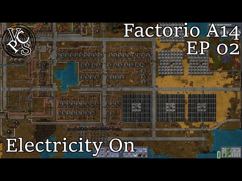 Factorio Alpha 14 Let's Play EP02 : Electricity On – Factorio Gameplay. Automatic Fun, Manual Labor