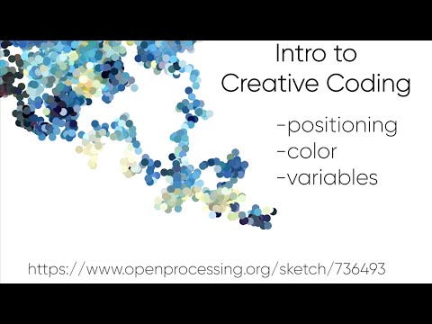 Intro to Creative Coding in p5.js (JavaScript) - Positioning, Color, Variables