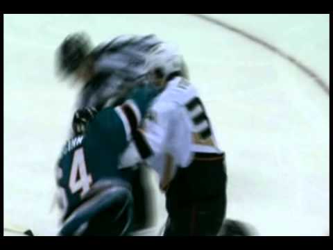 Jamie McGinn vs. Aaron Voros