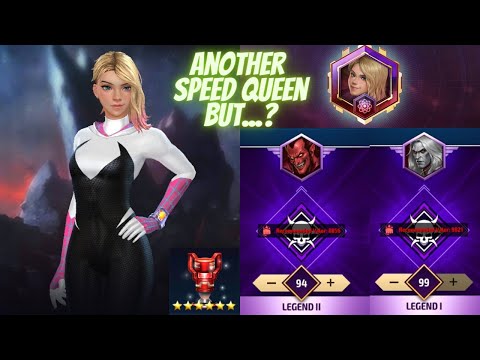 LVL 80 SPIDER GWEN REVIEW! KNULL 99 / MEPHISTO 94 - ABX Compared to GAMORA (Mighty Energy CTP) - MFF