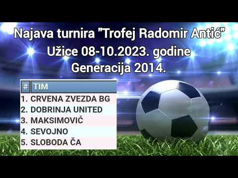Najava turnira 3. Trofej Radomir Antić - Užice