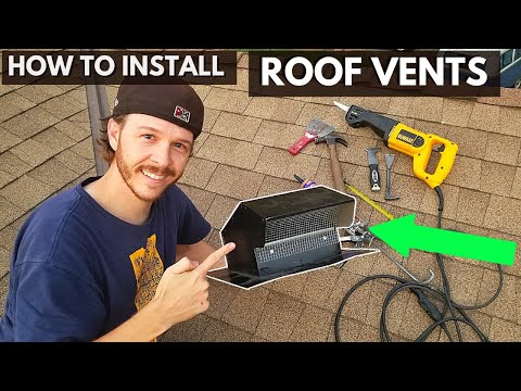 How To Install Roof Vents. Bathroom Fan Vents, Attic Ventilation Etc. -Jonny DIY