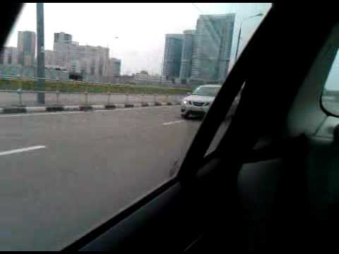 Saab 9-3 2.0T Hirsch 240hp vs Saab 9-3 2.8T 280hp stock drag v.1