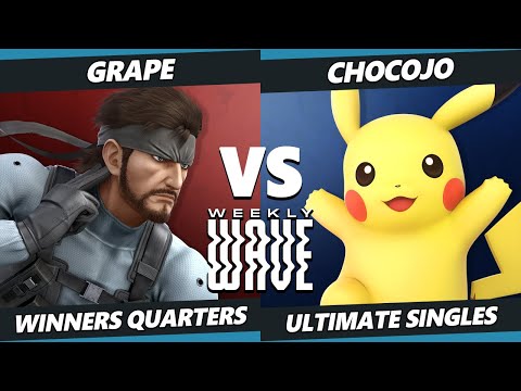Weekly Wave 28 Winners Quarters - Grape (Snake) Vs. Chocojo (Pikachu) SSBU Ultimate Tournament