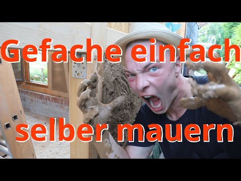 DIY Lehmbau [Gefache ausmauern] #tinyhouse #lehm #fachwerk #diy