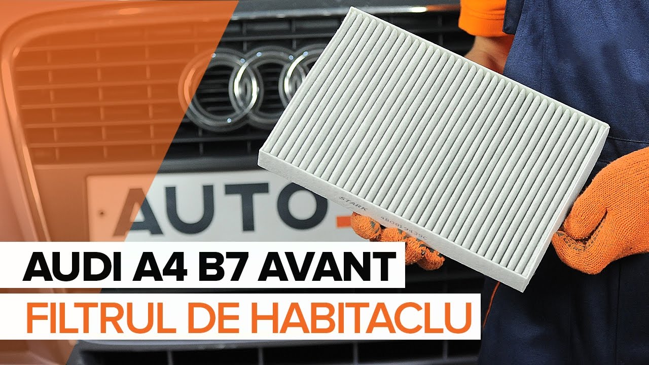 Cum să schimbați: filtru polen la Audi A4 B7 Avant | Ghid de înlocuire