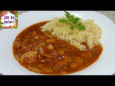 Gulaš sa šampinjonima - Najukusniji posni gulaš