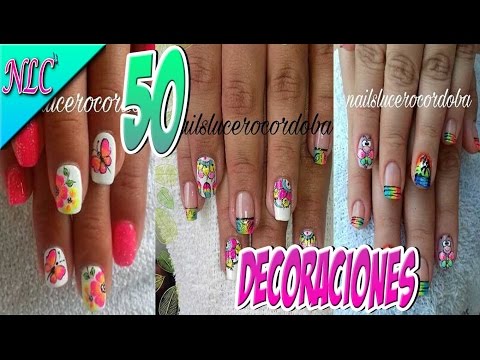 50 DECORACIONES de UÑAS BONITAS Y FÁCIL de REALIZAR♥ #2 – 50 IMAGES Nail Art♥ -NLC