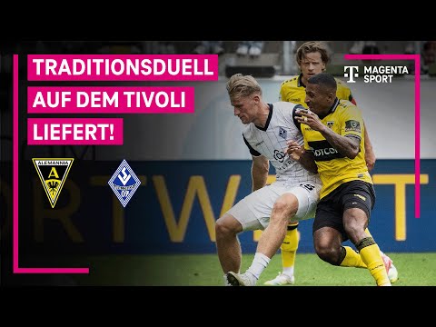 Alemannia Aachen - SV Waldhof Mannheim, Highlights mit Live-Kommentar | 3. Liga | MAGENTA SPORT
