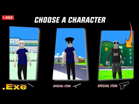 Choose police characters in dude theft wars | dude theft wars .exe