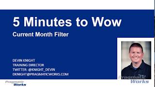 5 Minutes to Wow - Power BI Current Month Filter