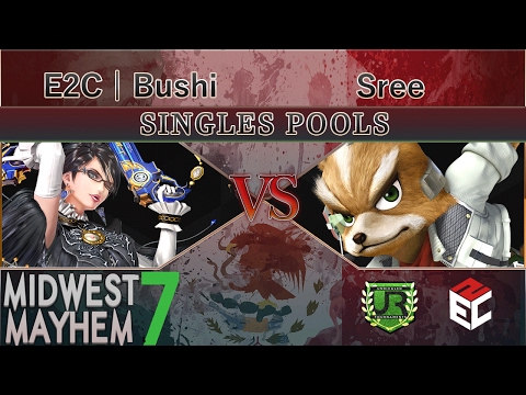 Midwest Mayhem 7 SINGLES POOLS - E2C | Bushi (Bayonetta) vs Sree (Fox)