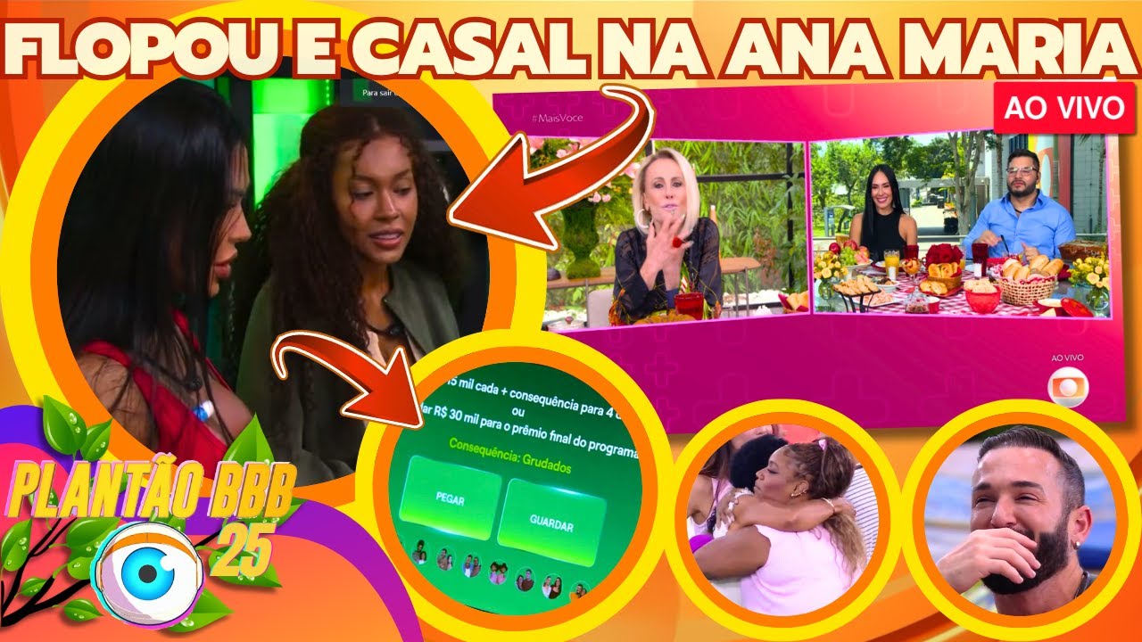 🔴BBB25: ARLEANE E MARCELO NA ANA MARIA, DIEGO REAGE A ELIMINAÇÃO, RAÍSSA E DANI ADVINHAM DINÂMICA