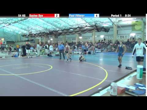 FILA Cadet 54 KG Baylee Dye vs. Paul Fitterer