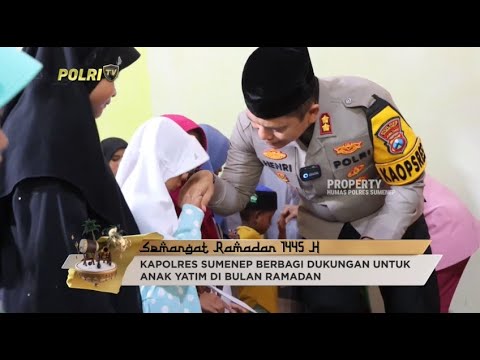 KAPOLRES SUMENEP BERIKAN SANTUNAN KEPADA YAYASAN PANTI ASUHAN BERKAH BUMI