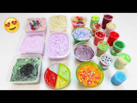 MIXING ALL MY SLIMES ! SLIME SMOOTHIE ! SATISFYING SLIME VIDEO Video