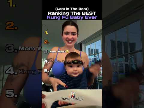 Ranking the cutest kung fu baby moments! 🥋👶 #shorts #funnybabies #kungfubaby
