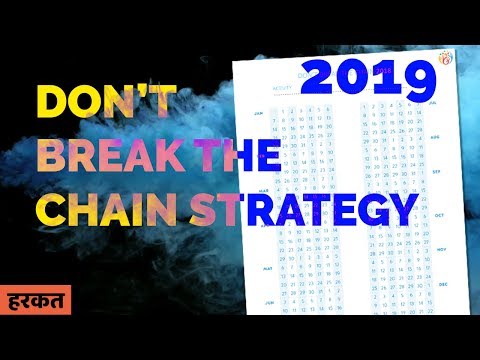 How to be consistent ??Don't Break the Chain Strategy #DBC. Hum Jeetenge
