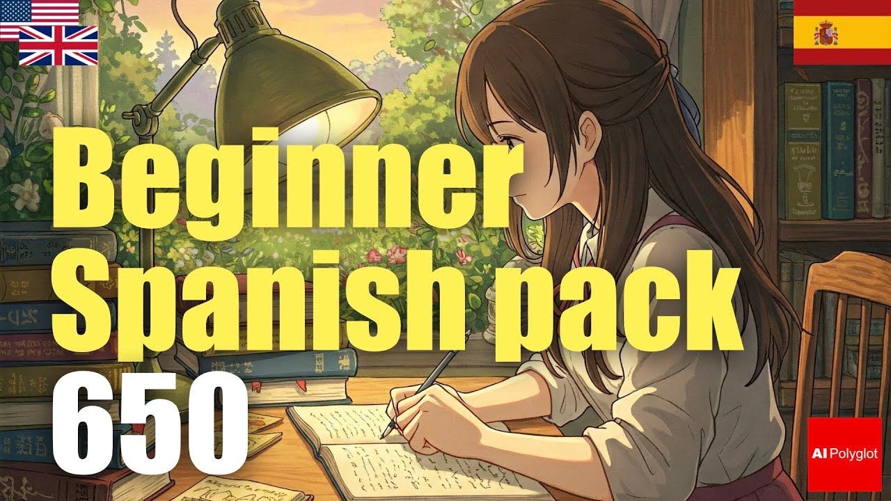Beginner Spanish Pack 650 | Passive listening | L2Language | with hiragana